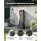 Black Vertical Water Fountain with Fiberglass Resin and LED Lights